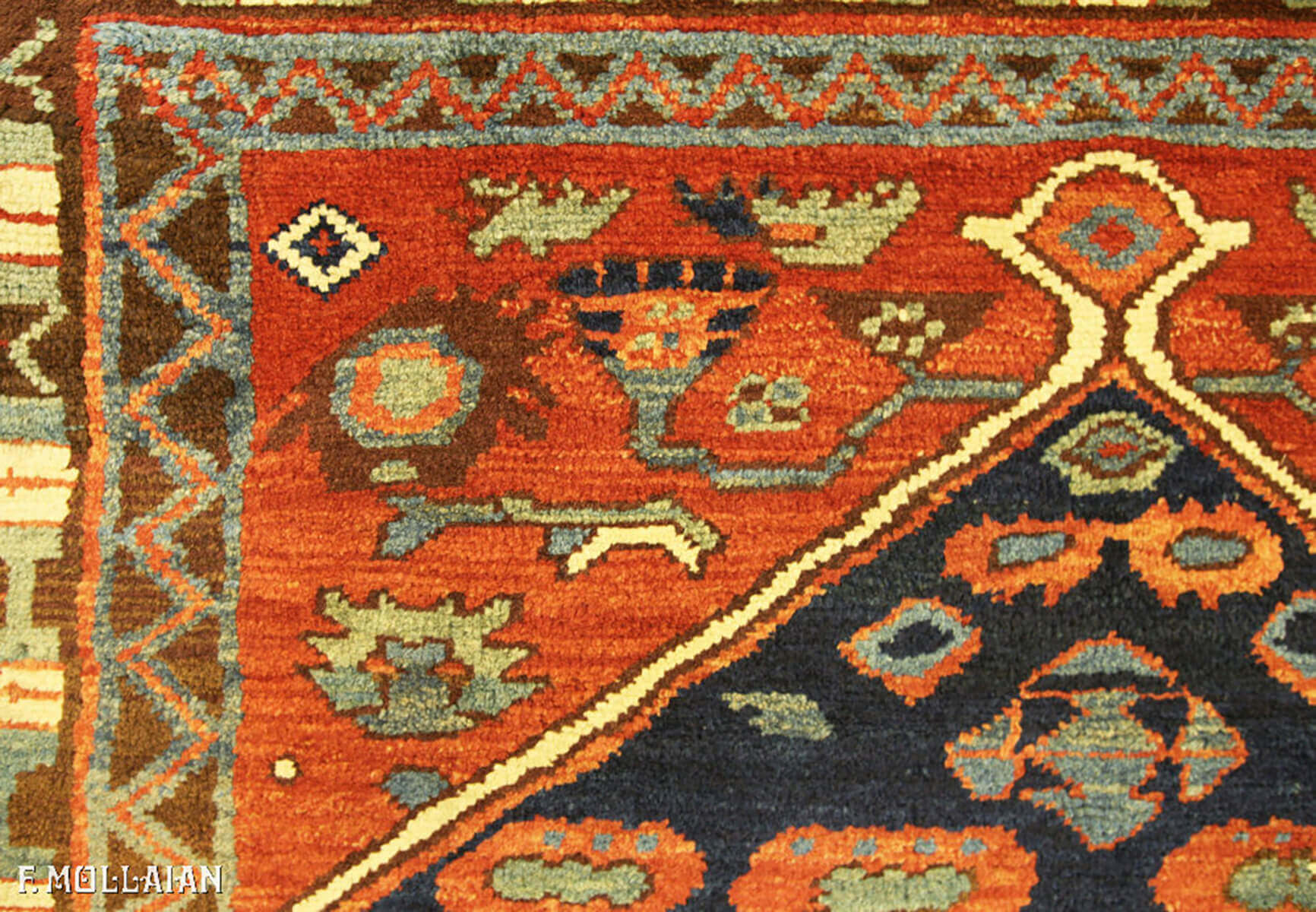 All-Over Antique Persian Bakshaish Rug n°:36745615